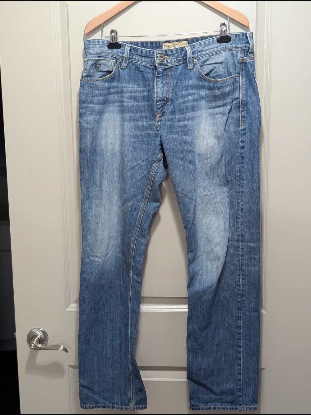 Guess Light Blue Men's Straight Jeans